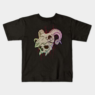 Skull Horn Kids T-Shirt